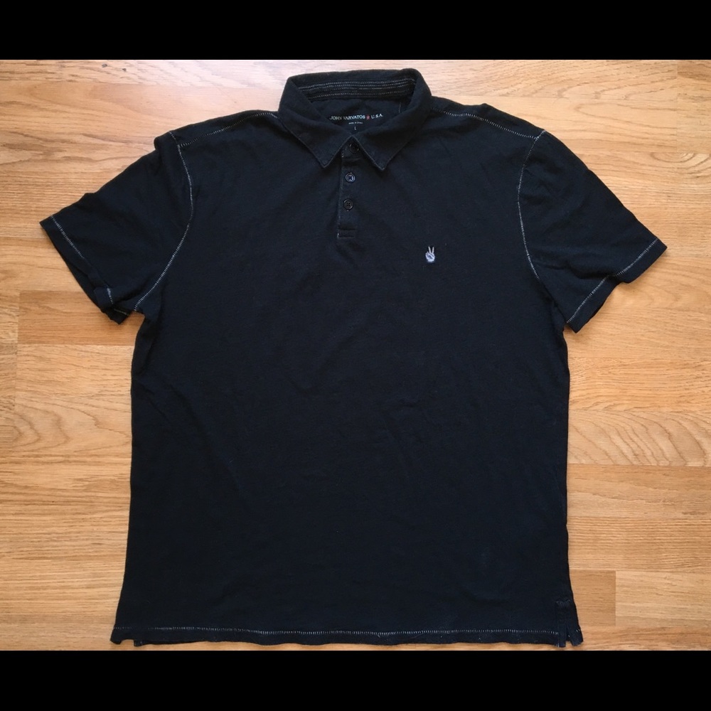 John Varvatos Peace Sign Polo Shirt